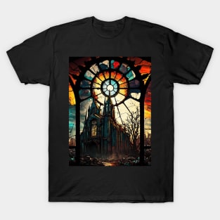 Stained Glass Tristram Cathedral T-Shirt